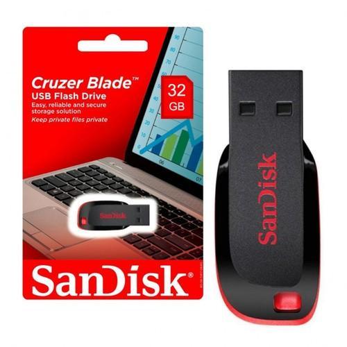 SanDisk 32 GB USB 2.0 Cruzer Blade FLASH DRIVE (32GB)